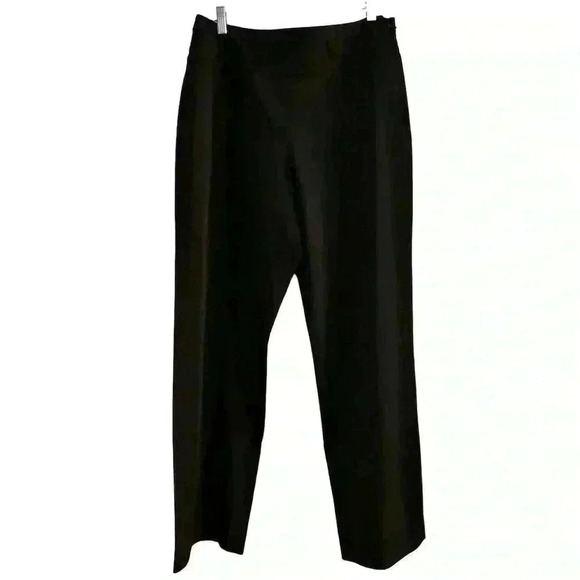 Larry Levine Flat Front Side Zip Stretch Pants- Size 12 - Picture 1 of 6